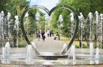 Анапа сквер Гудовича фонтан сердце